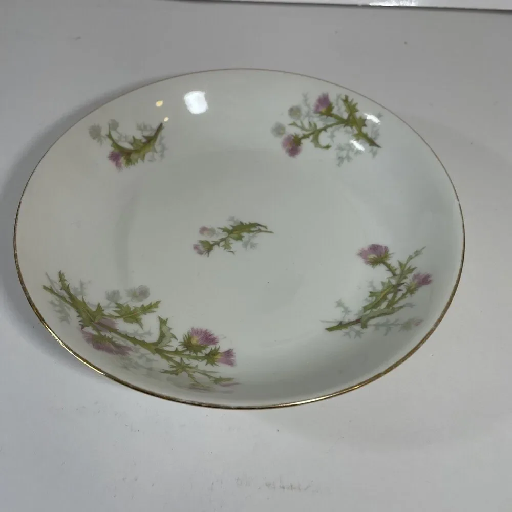Limoges Pink Thistle 7 1/2” Salad Plate